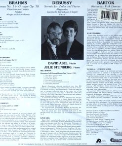 David Abel & Julie Steinberg Debussy, Bartok & Brahms