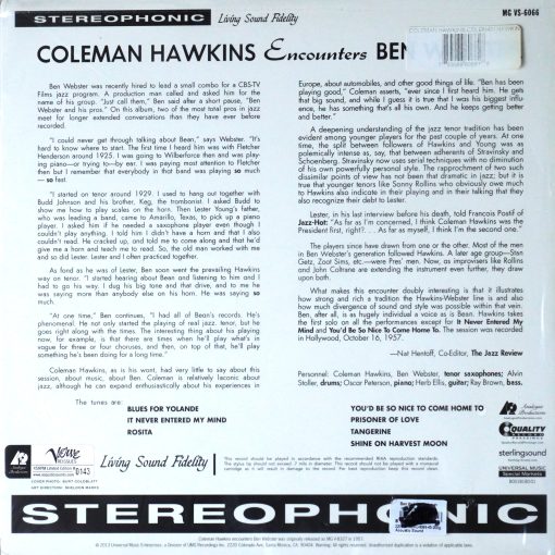 Coleman Hawkins Coleman Hawkins Encounters Ben Webster - Image 2