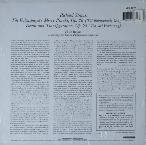 Fritz Reiner - Strauss: Till Eulenspiegel/Death And - Image 2