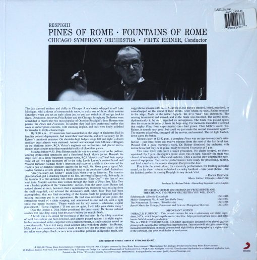 Fritz Reiner - Respighi: Pines of Rome & Fountains of Rome - Image 2