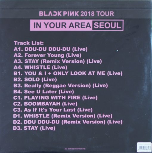 Blackpink – Blackpink 2018 Tour In Your Area Seoul (Clear Vinyl) - Image 2