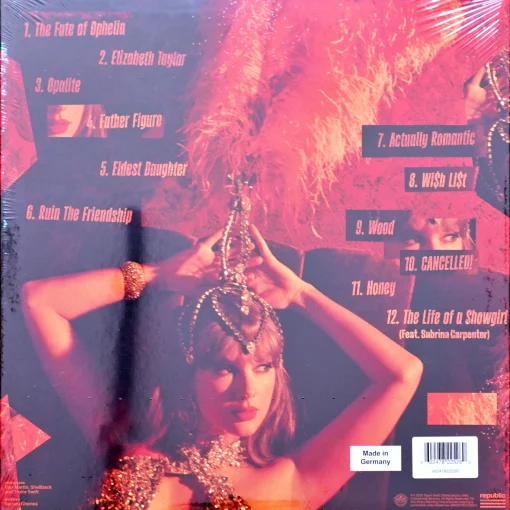 Taylor Swift - The Life of a Showgirl: Sweat and Vanilla Perfume Portofino (Orange Glitter Vinyl) - Image 2