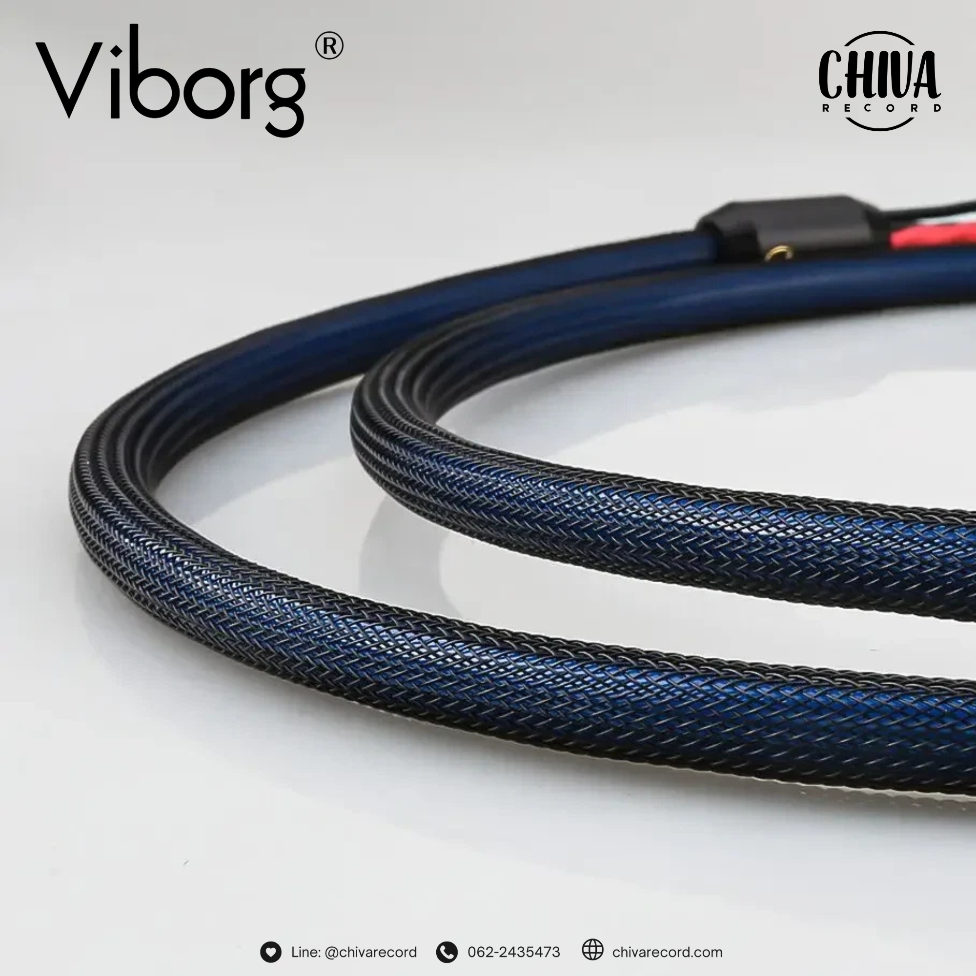 สายสัญญาณ RCA To RCA Viborg LC801 Phono Cable 1.2M (New) - Image 3