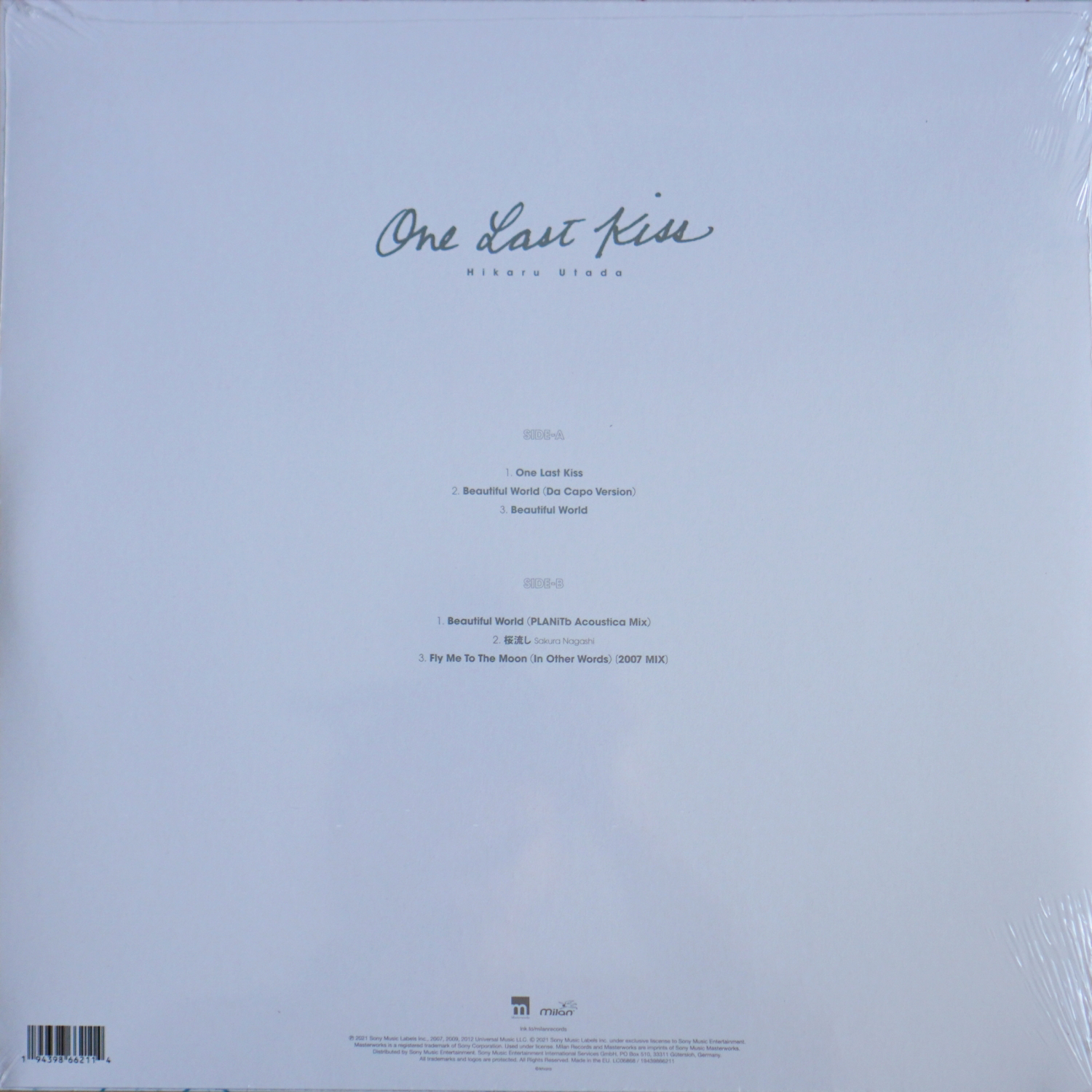 Utada Hikaru - One Last Kiss (Translucent Crystal Blue Vinyl) - Image 2