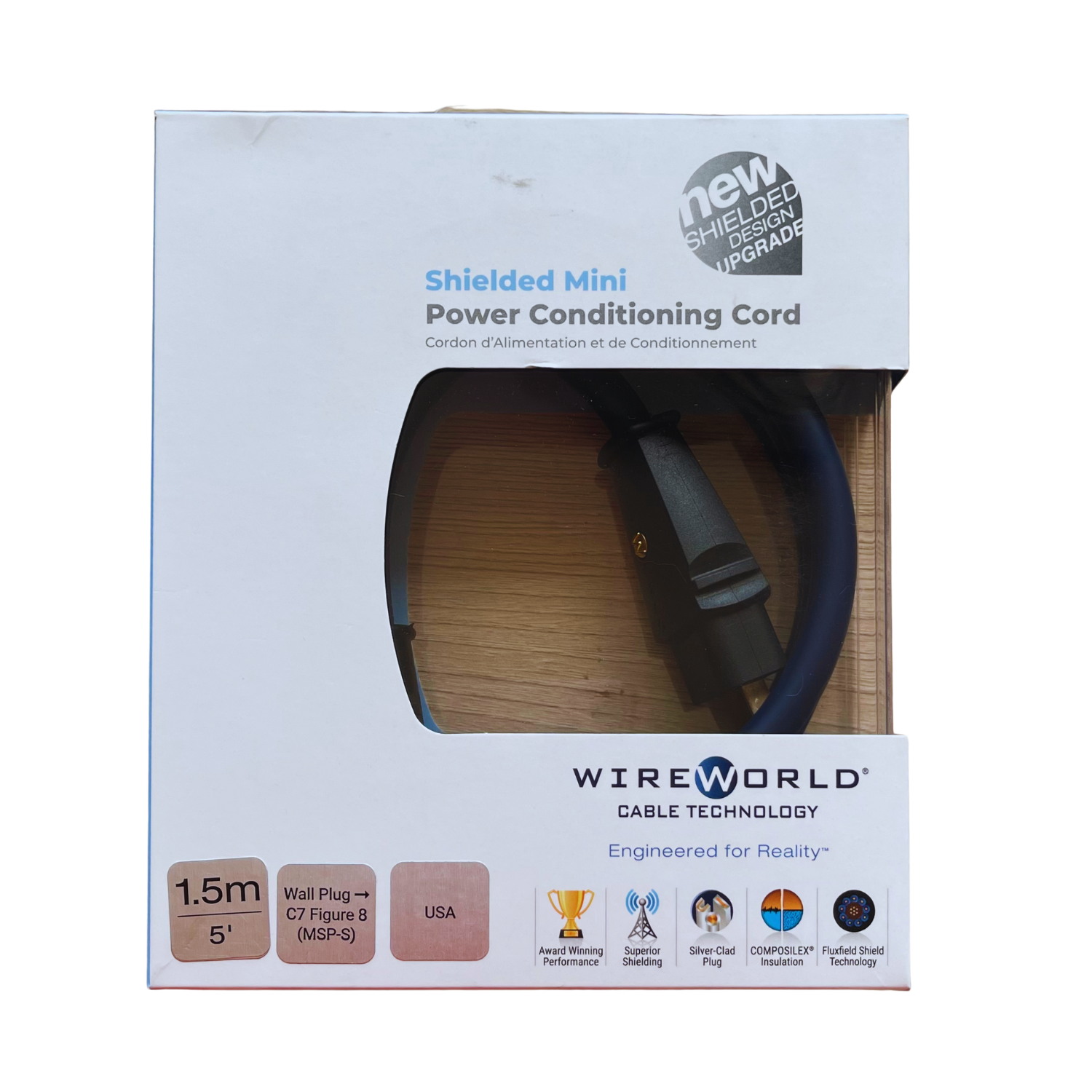 สายไฟ Wire World Shieided Mini Power Conditioning Cord 1.5M (New)