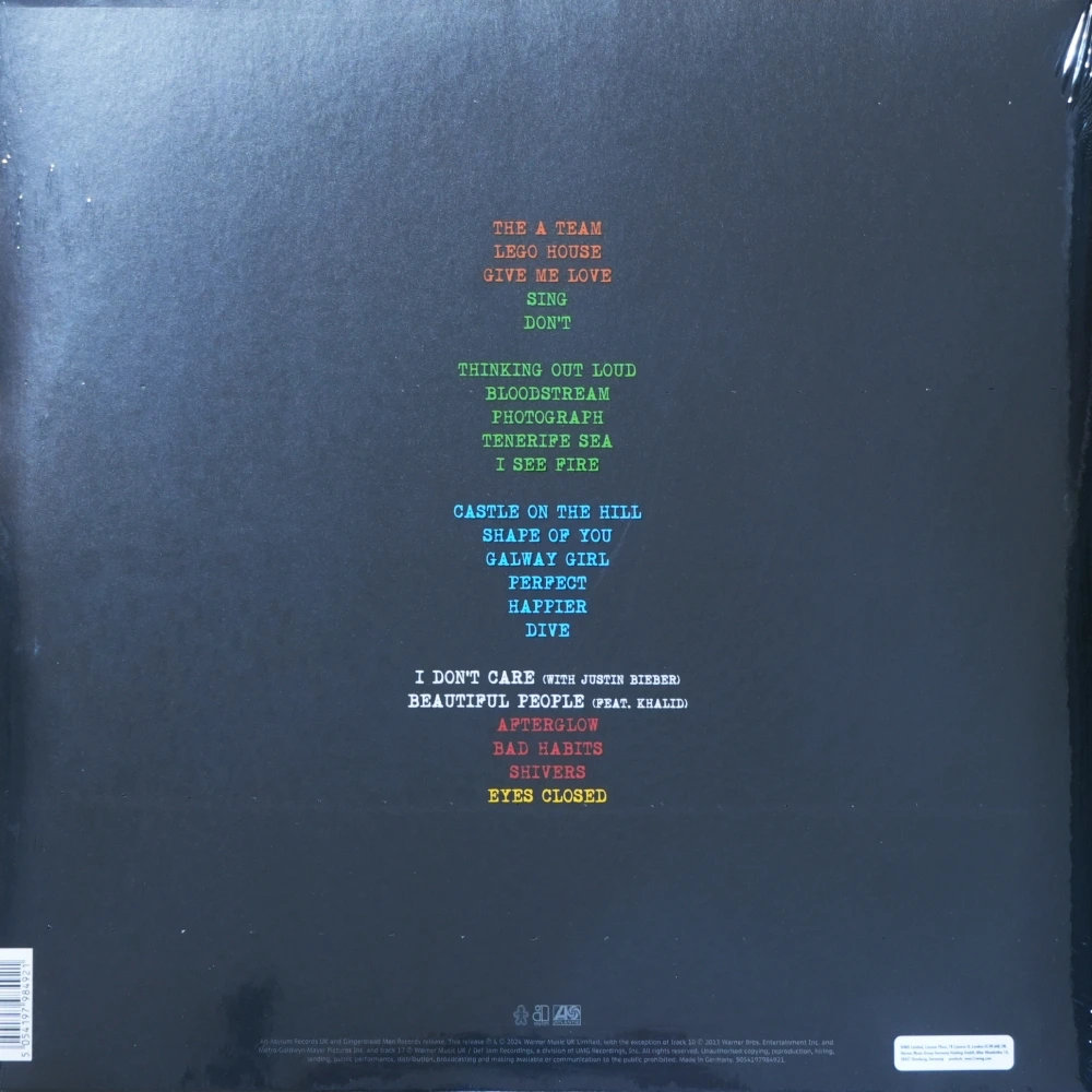 Ed Sheeran +-=÷× Tour Collection (Bright Blue Vinyl) - Image 2