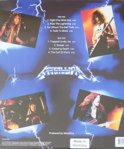 Metallica – Ride The Lightning (Clear Electrice Blue Vinyl)