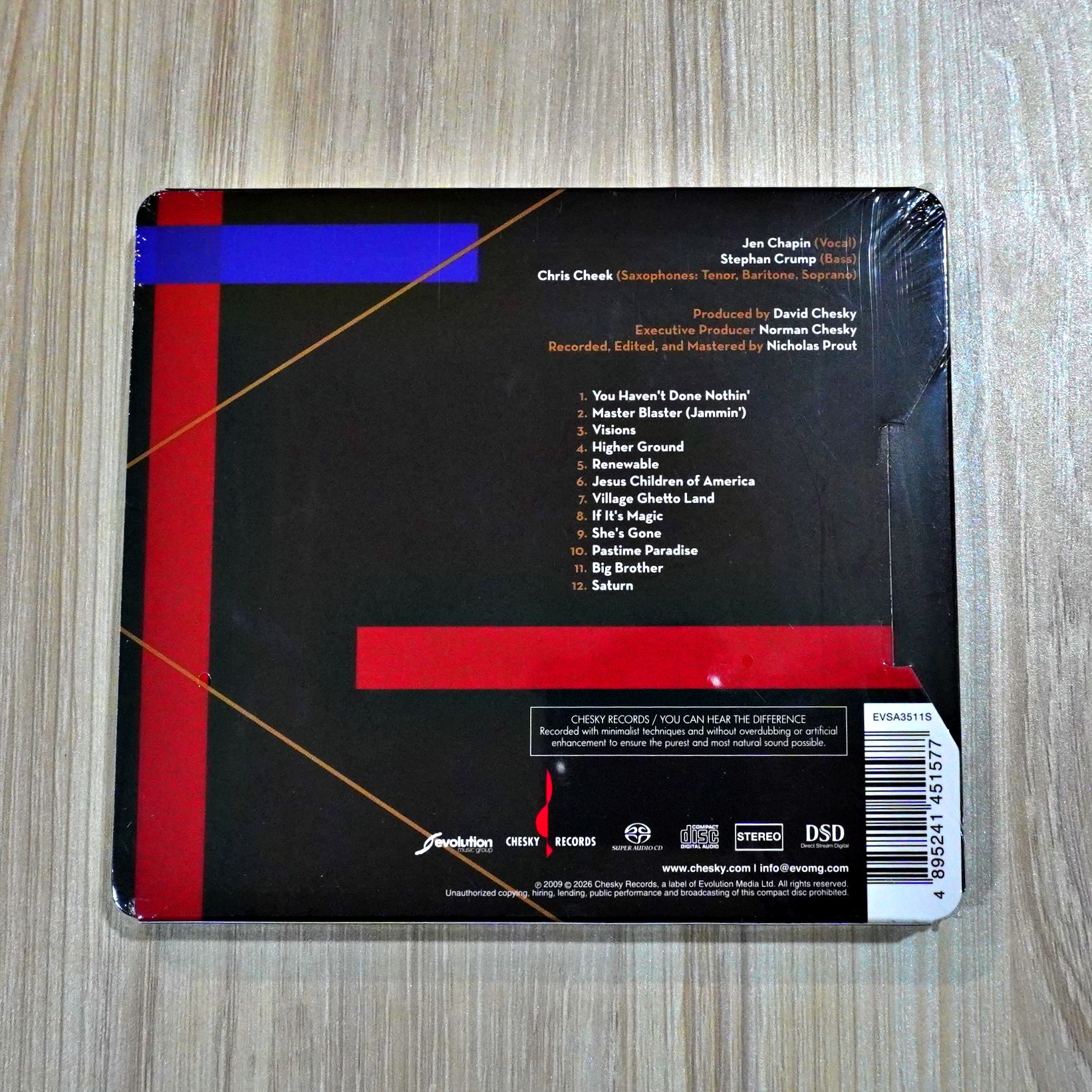 SACD-CD Jen Chapin - ReVisions: Songs of Stevie Wonder - Image 2