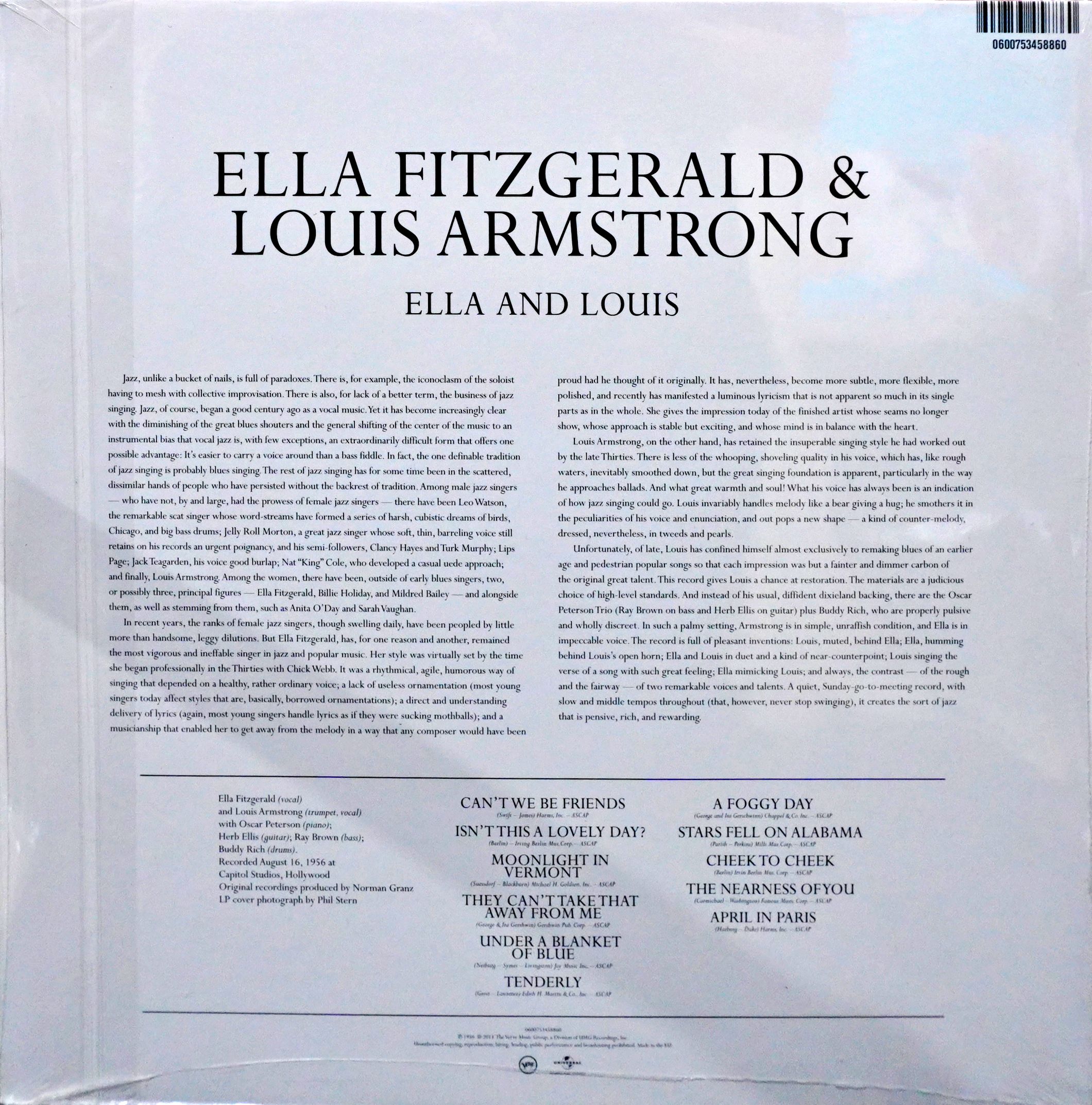 Ella Fitzgerald and Louis Armstrong - Ella and Louis - Image 2
