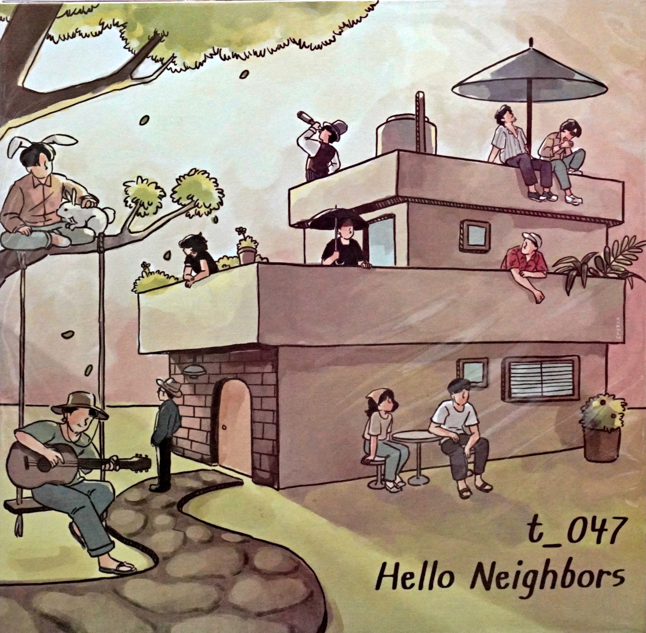 T_047 - Hello Neighbors (White&Red Mixed Color Vinyl)