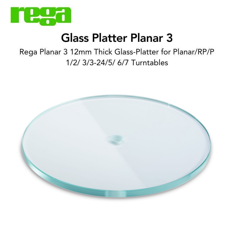 Rega Planar 3 Replacement 12mm Glass Turntable Platter (New)