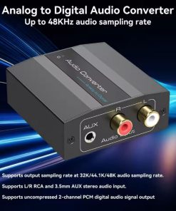Analog To Digital Audio Converter RCA Coaxial Optical CV107AD (New)