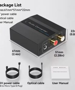 Analog To Digital Audio Converter RCA Coaxial Optical CV107AD (New)