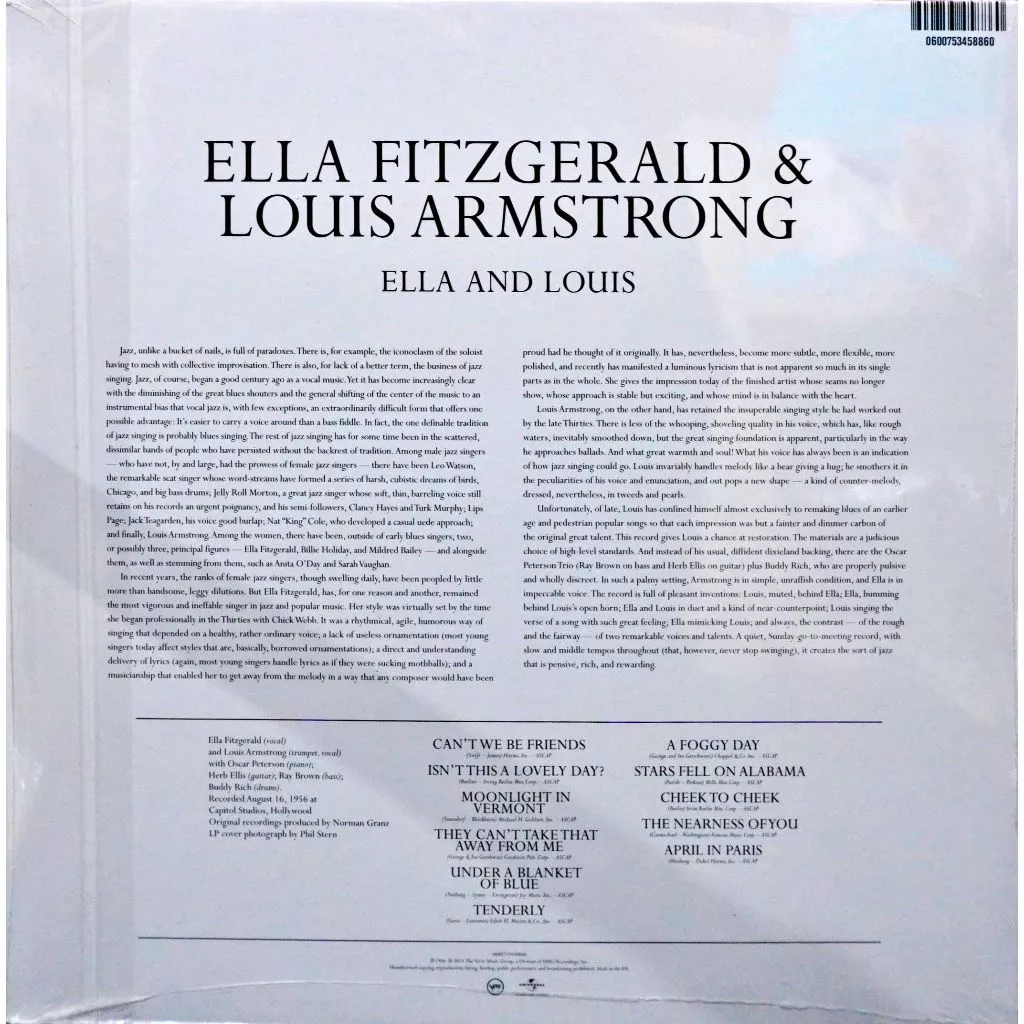 Ella Fitzgerald and Louis Armstrong - Ella and Louis - Image 2