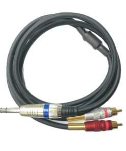 สายสัญญาณ 6.35 ตัวผู้ 1 To RCA ตัวผู้ 1.5M (New)