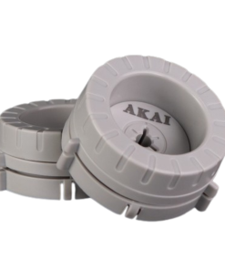 Nab Hub Adapters Akai/Teac/Sony/Revox/Pioneer Plastic Pair Silver (New)