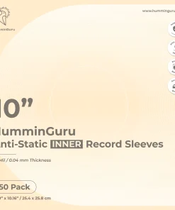 ซองในก้นโค้ง 10 นิ้ว HumminGuru Anti-Static Inner Record Sleeves (New)