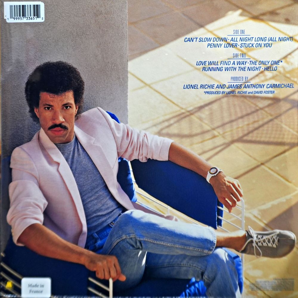 Lionel Richie - Can't Slow Down(White Vinyl) - Image 2