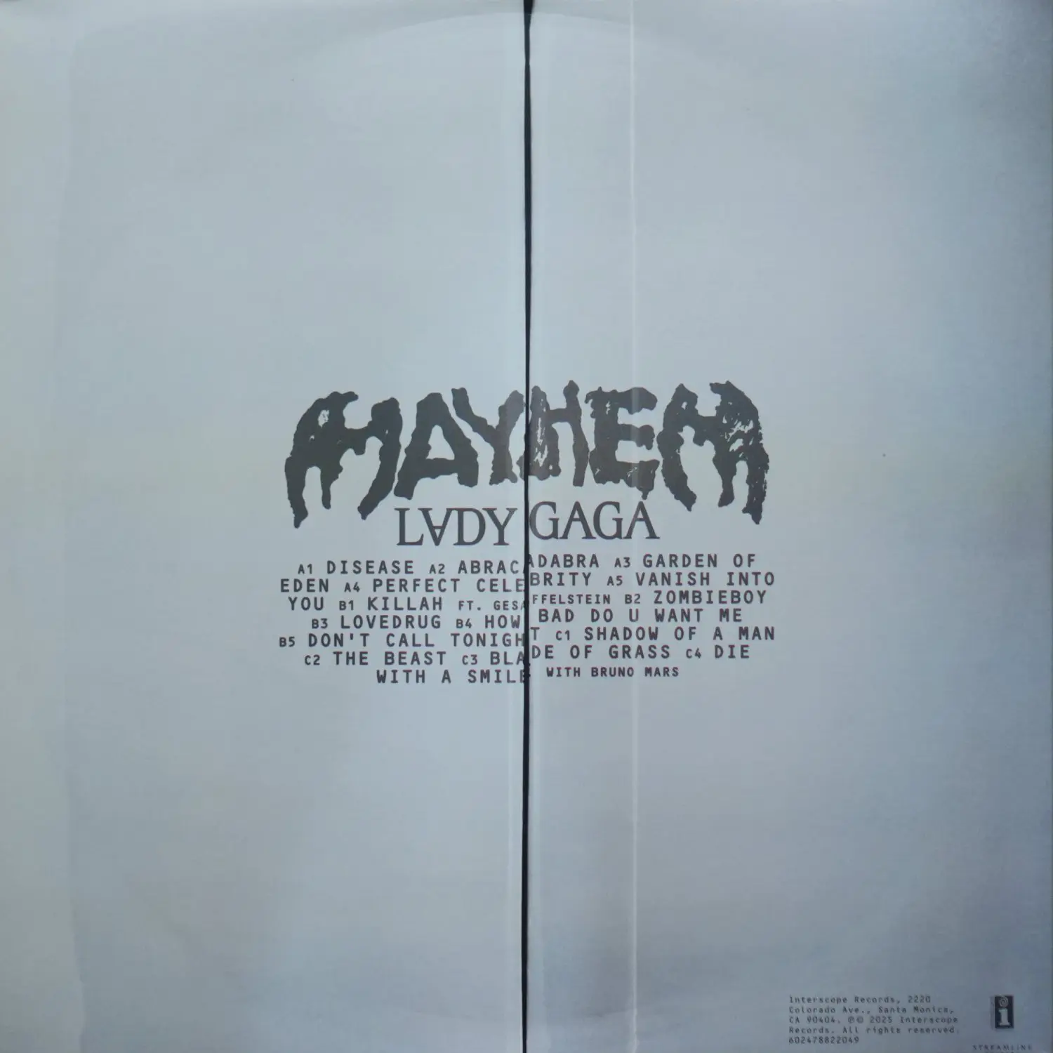 Lady Gaga - Mayhem (Split Orange and Black Liquid Vinyl) - Image 2